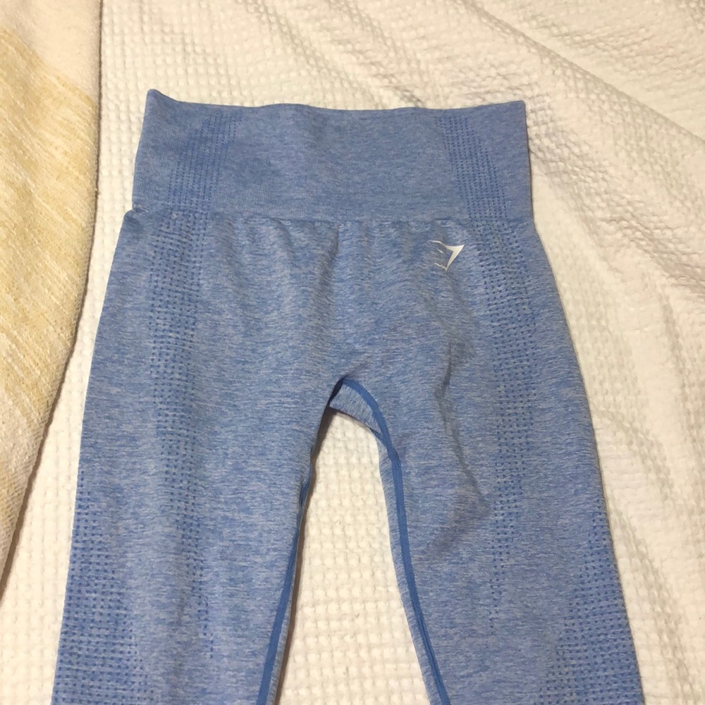 blue gymshark seamless leggings